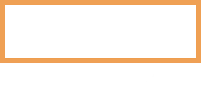 Logo with bold, white text on black background, reading 