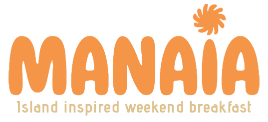 Manaia Island inspired weekend breakfast logo