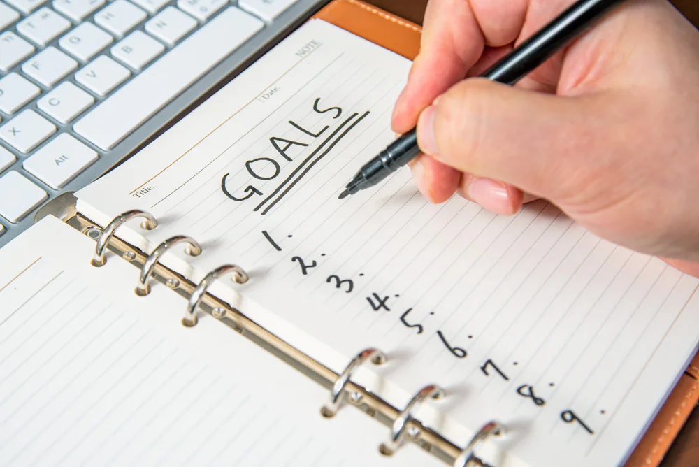 A hand writing 