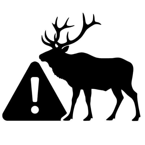 Elk Warning sign